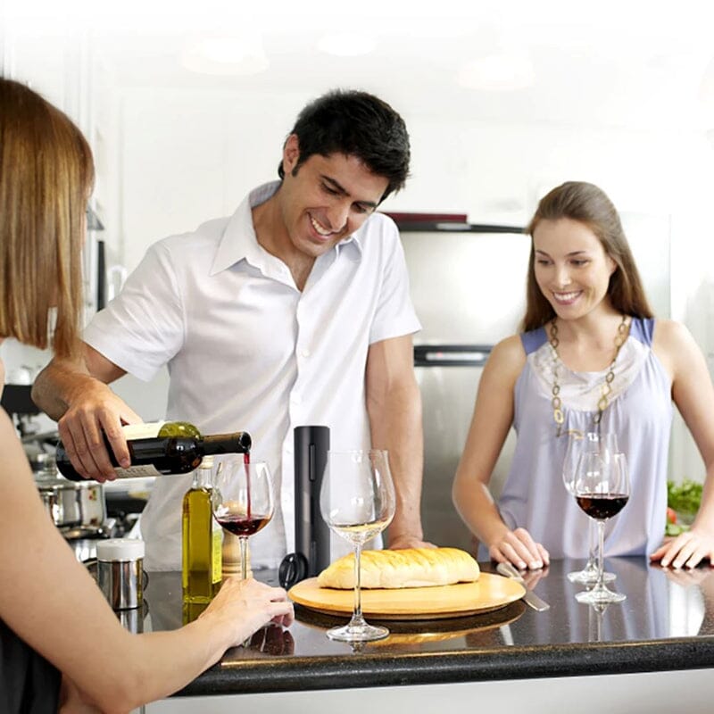 Abridor de Vinho Elétrico Saca Rolha